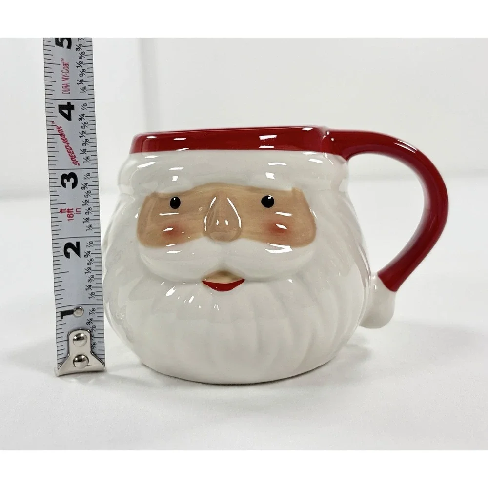 Wondershop Target 3D Christmas Santa Head‎ Face Figural Mug Stoneware 17oz Cup